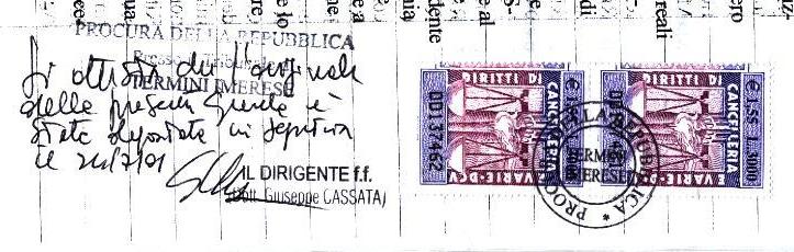 24 LUGLIO 2001